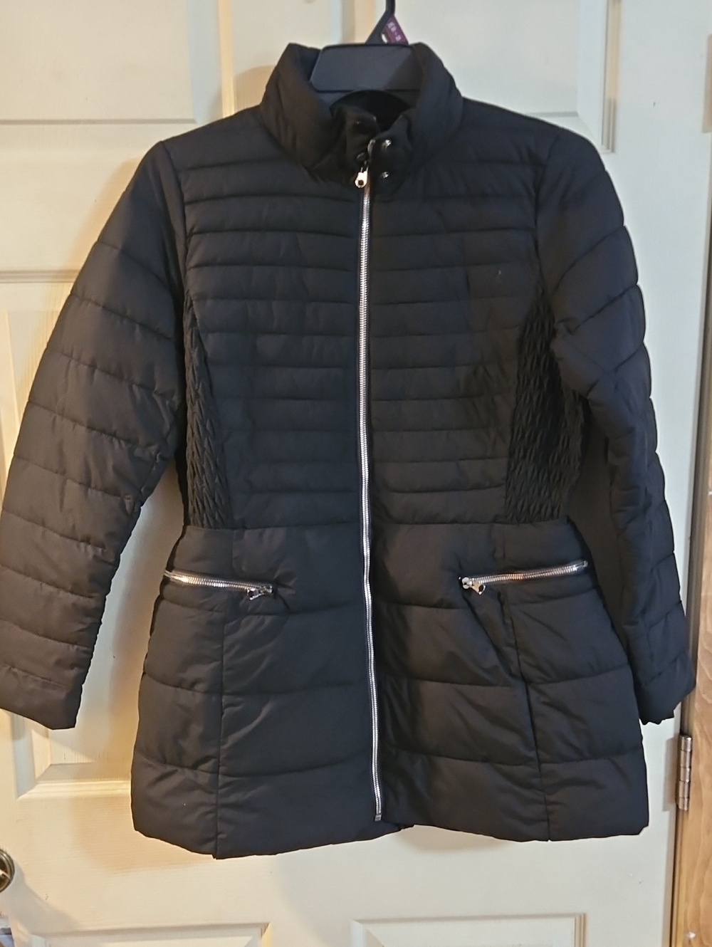 LANE BRYANT BLACK PUFFER COAT: NEW WITH TAGS/DEFECT: SIZE 10/12